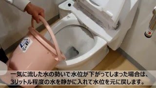 断水時にトイレを流す方法（トイレ断水・停電時の対応）